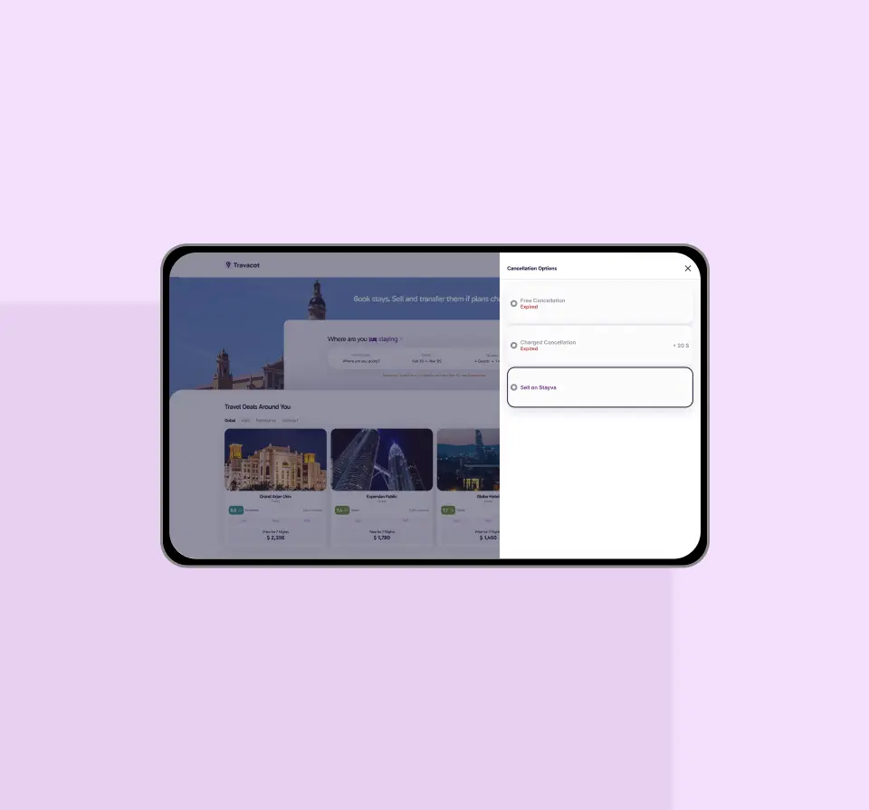 Travacot interface